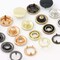 Metal Prong Ring Snaps with Button Cover 4-Part Set Durable Fabric Fasteners